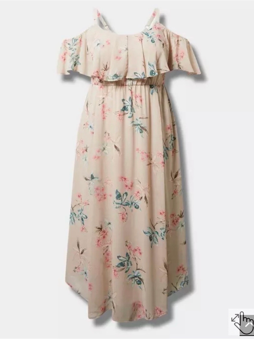 Torrid Beige Floral Dress